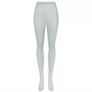 NWT SKIMS GLISSENETTE FOOTED LEGGINGS IN ICE